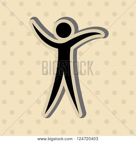 human figure design, vector illustration eps10 graphic