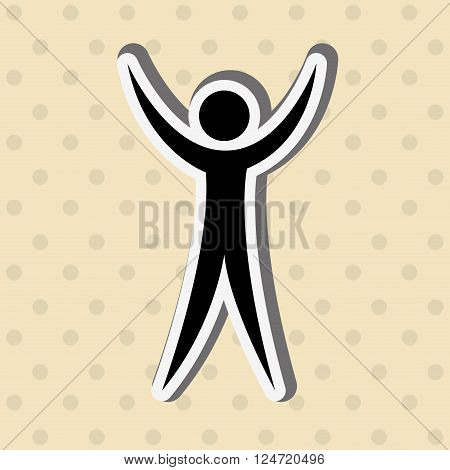 human figure design, vector illustration eps10 graphic