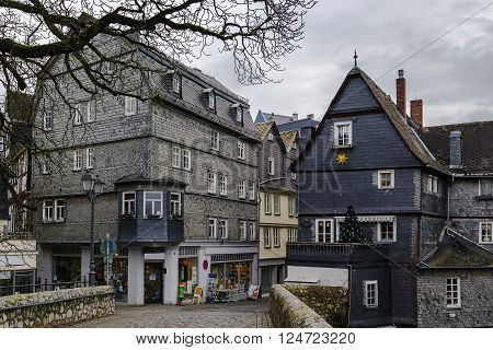 historic house in Wetzlar old town Germany