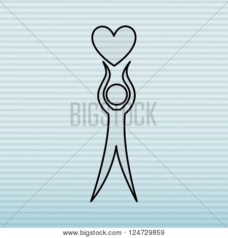 human figure design, vector illustration eps10 graphic