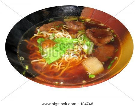 Kinesiske oksekød Noodle Suppe