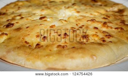 Georgian cuisine - khachapuri with cheese, food.