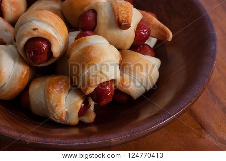 Pigs in Blankets - Mini Pretzel Crescent Dog snack food