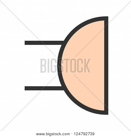 Buzzer, alarm, button icon vector image. Can also be used for electric circuits. Suitable for use on web apps, mobile apps and print media.