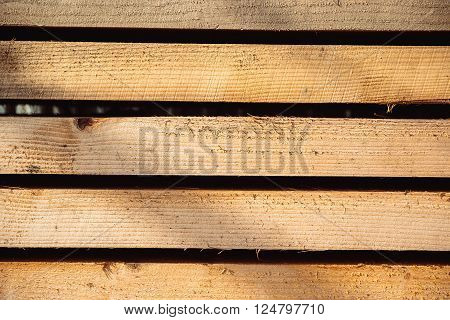 formwork shuttering wood board stacked blue sky