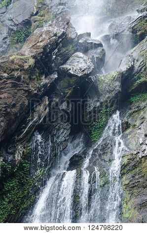 Waterfall Is Big In Forest