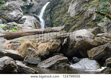 Waterfall Is Big In Forest