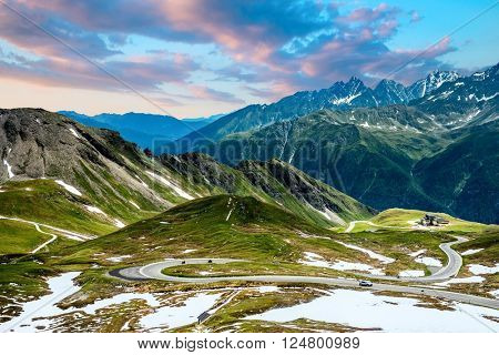 Grossglockner High Alpine Road. Austria, Alps, Europe.