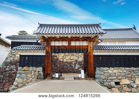 Ninomon (Inner Gate) at Matsumoto Castle in Matsumoto City Nagano Japan