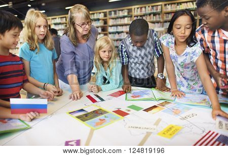 Geography Worldwide Explorer Continent Country Concept