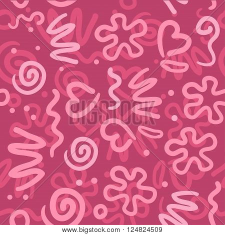abstract background pattern with different elements brushstroke