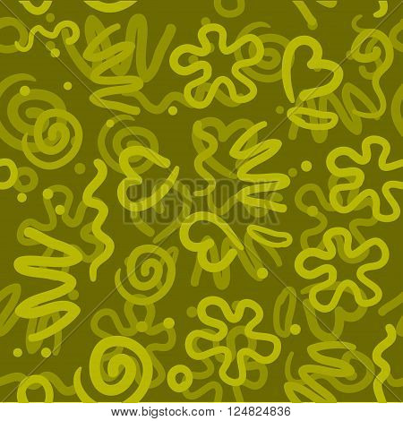 abstract background pattern with different elements brushstroke