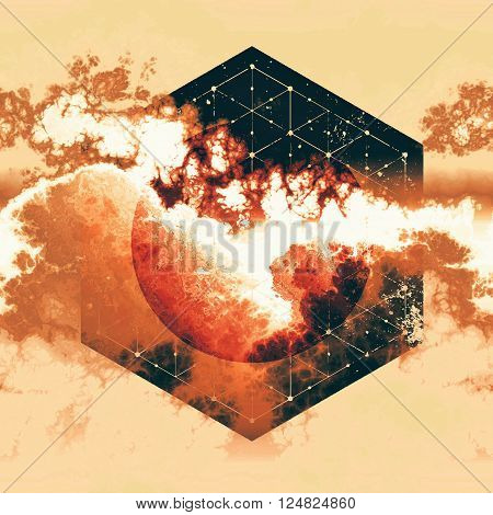 gas world toxic explosion abstract geometry design