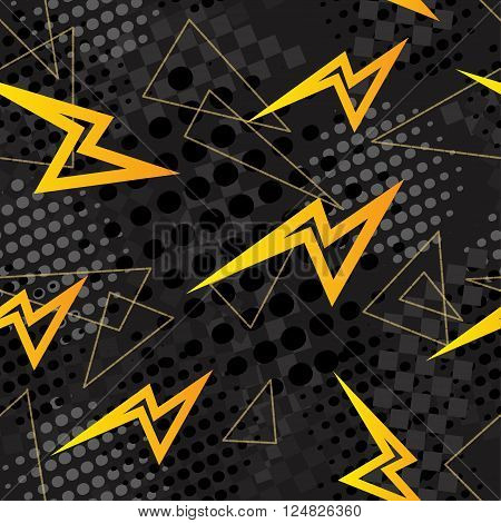 abstract background pattern with different elements lightning