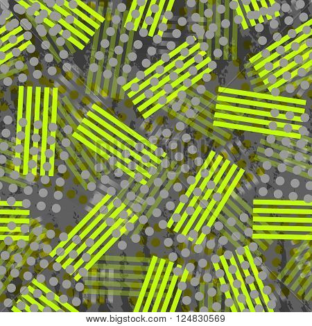 abstract background pattern with different dot and line elements