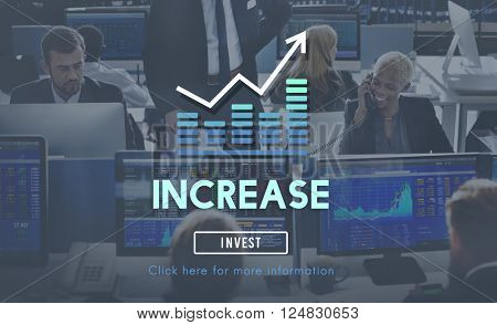 Increase Enlarge Expand Extend Growth Rise Concept