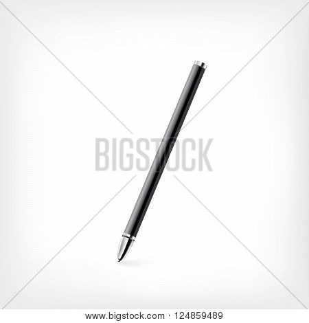 Pen on white background vector illustration on white.