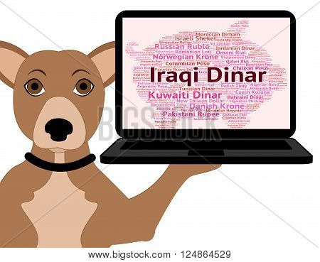 Iraqi Dinar Shows Foreign Currency And Coin