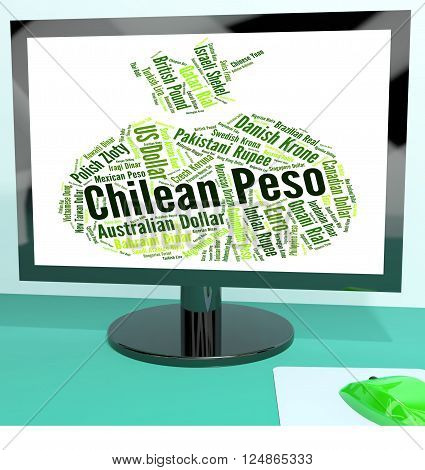 Chilean Peso Shows Worldwide Trading And Clp