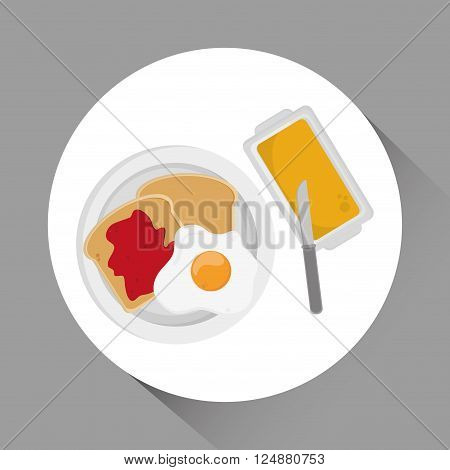 Breakfast concept with icon design, vector illustration 10 eps graphic.