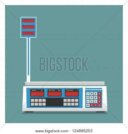 Scales. Isolated on background. Vector illustration. EPS 10