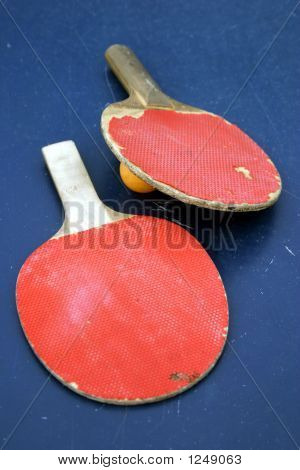 Vecchie racchette da Tennis rosso 