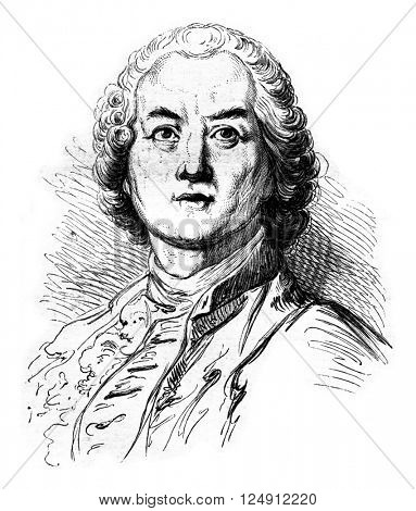 Gluck, vintage engraved illustration. Magasin Pittoresque 1861.