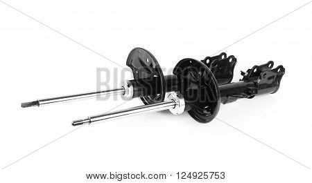 shock absorbers suspension isolated on white background