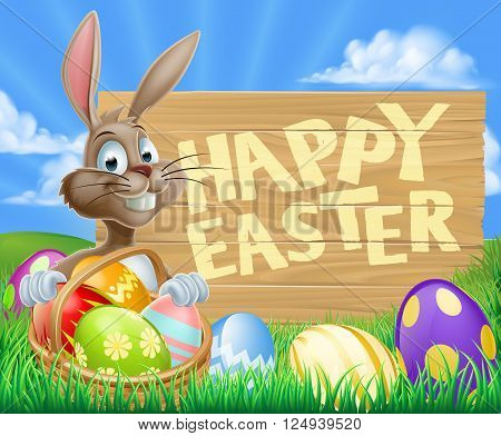 Easter Bunny Egg Sign
