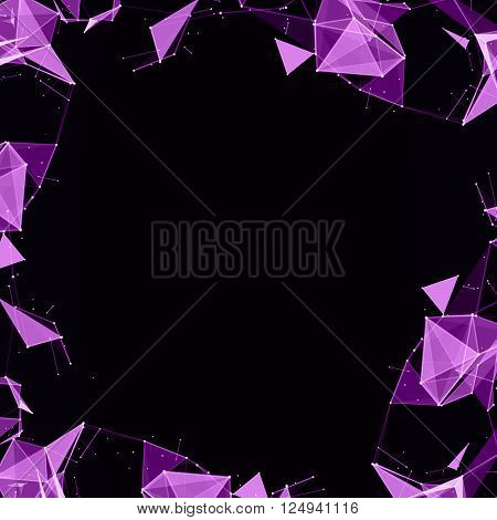Abstract digital background with cybernetic particles illustration esp 10