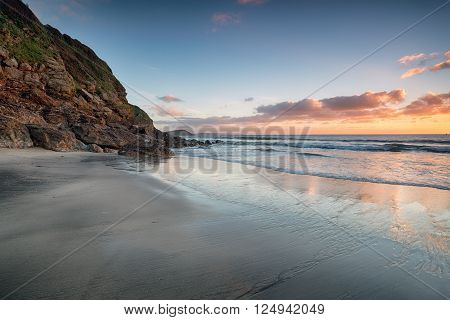 Pentewan Beach In Cornwall