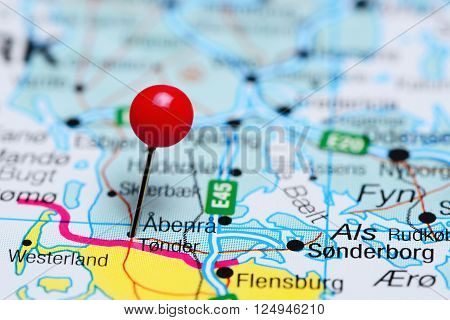 Tonder pinned on a map of Denmark
** Note: Shallow depth of field