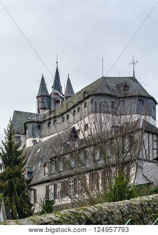 Diez castle from the Late Middle Age is a castle built on a hill above Diez Germany