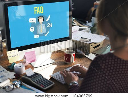  FAQ Enquiry Questions Guide Customer Support Concept