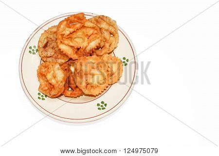 Sud italian (Apulia) typical plate in december: carteddate
