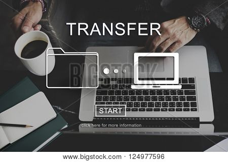 Transfer Online Computing Network Internet Connect Concept
