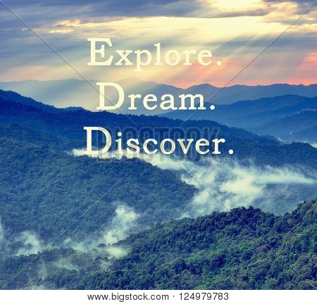 Inspirational and motivational travel quotes with phrase 