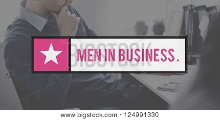 Men in Business Corporate Processional Occupation Concept