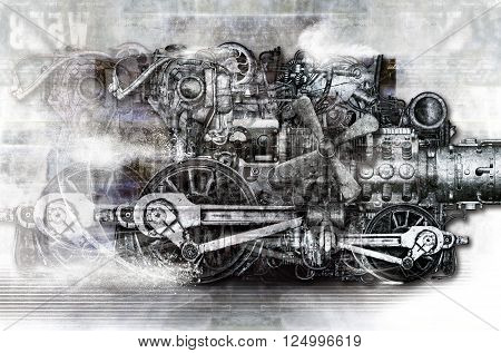 A large heavy metal monster runs amok