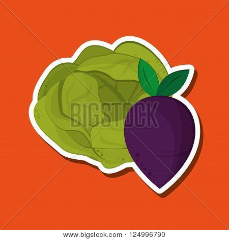 Organic shop concept with icon design, vector illustration 10 eps graphic