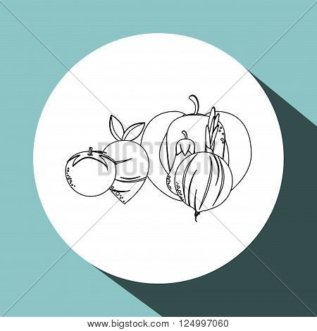 Organic shop concept with icon design, vector illustration 10 eps graphic