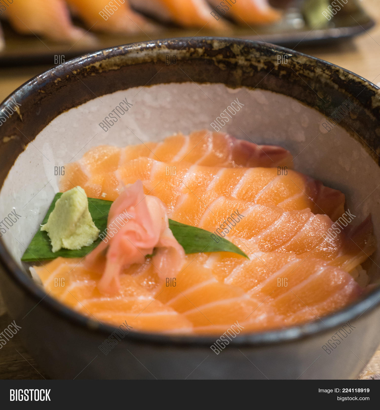 Salmon Donburi Fresh Image & Photo (Free Trial) Bigstock
