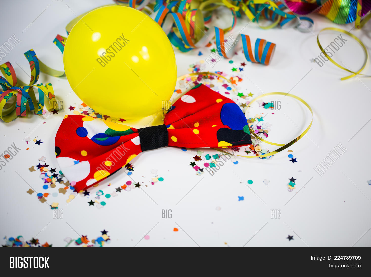 balloons streamers image photo