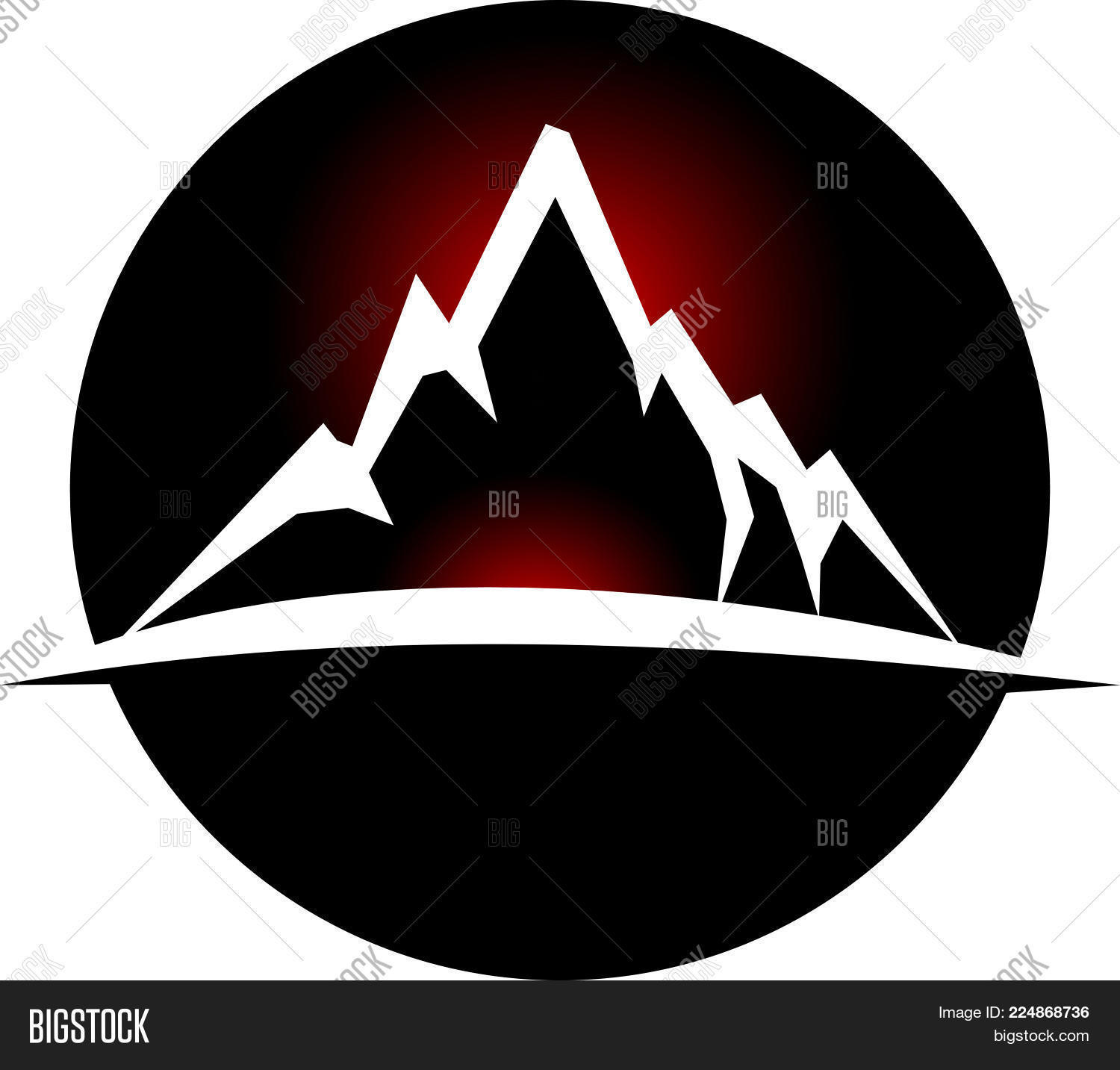 Mountain Logo Design Vector Photo Free Trial Bigstock