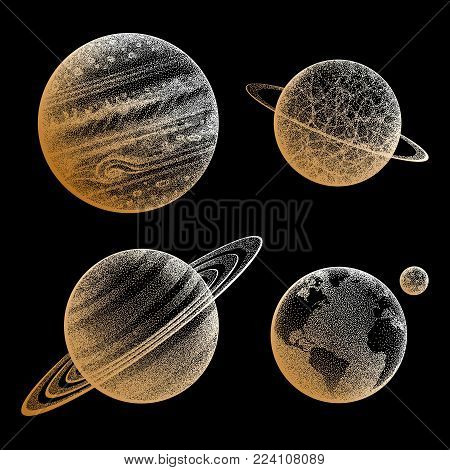 Collection Planets Vector Photo Free Trial Bigstock