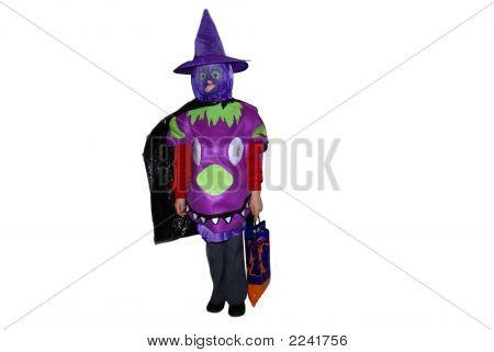 Girl In A Halloween Costume.