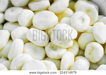 Chinese Water Chestnut Or Matai - Food Raw For Background.