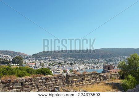 View of Bodrum from the castle of St. Peter. Mugla. Turkey