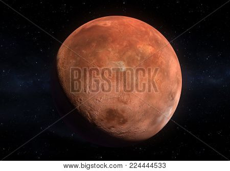 This image is a concept of the Sedna dwarf planet in a precise and scientific artwork design.This is a 3d rendering.