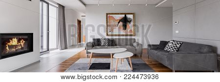 Modern Apartment With Living Room